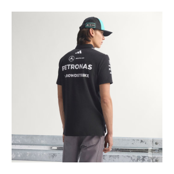 Mercedes AMG Petronas tricou polo black official Teamline Replica F1 Team 2026