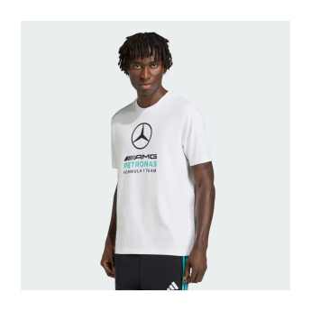 Mercedes AMG Petronas tricou de bărbați Large Logo white F1 Team 2026