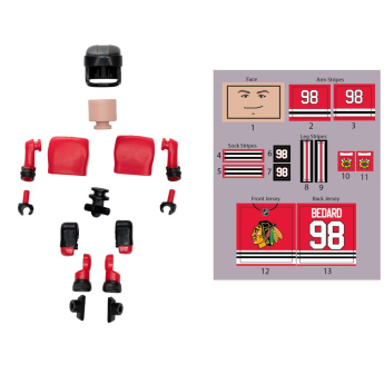 Chicago Blackhawks figurină Connor Bedard #98 NHL Construct