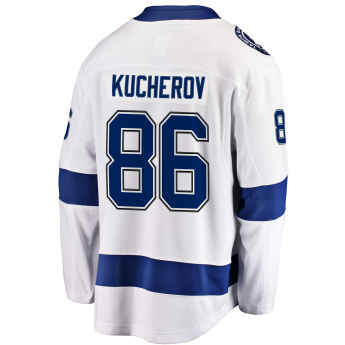 Tampa Bay Lightning tricou de hochei white #86 Nikita Kucherov Breakaway Alternate Jersey