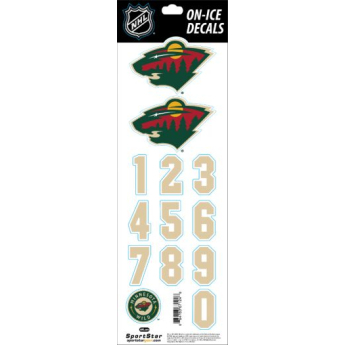 Minnesota Wild abțibilduri pentru cască Decals Cream