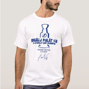 Tampa Bay Lightning tricou de bărbați Stanley Cup Champion 2021 - white