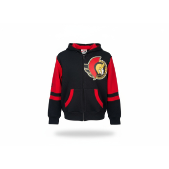 Ottawa Senators hanorac cu glugă pentru copii Faceoff Colorblocked Fleece Full-Zip