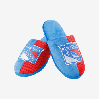 New York Rangers papuci de bărbați Logo Staycation Slipper