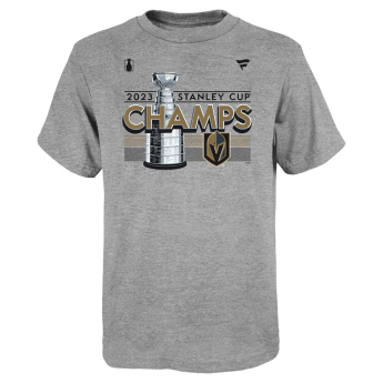 Vegas Golden Knights tricou de copii 2023 Stanley Cup Champions Locker Room grey