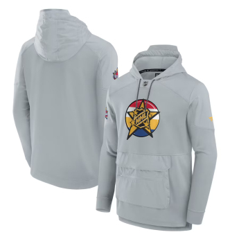 NHL produse hanorac de bărbați cu glugă 2024 NHL All-Star Game Authentic Pro Tech Fleece Gray