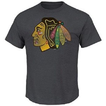 Chicago Blackhawks tricou de bărbați Raise the Level grey