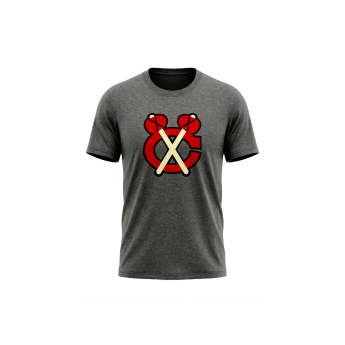 Chicago Blackhawks tricou de bărbați Tek Patch grey