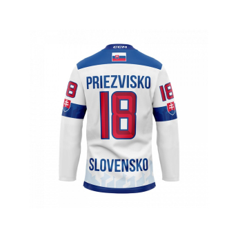 Echipa națională de hochei tricou de hochei Slovakia Juraj Slafkovský #20 CCM Hockey fan white