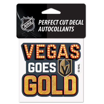 Vegas Golden Knights abțibild Perfect Cut Decal SLOGAN
