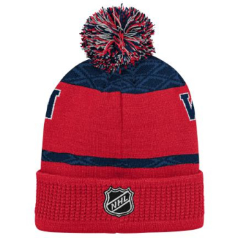 Washington Capitals căciula de iarnă pentru copii Puck Pattern Cuffed Pom
