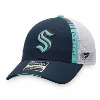 Seattle Kraken șapcă de baseball pentru copii NHL 2022 Draft Authentic Pro On Stage Trucker Adjustable