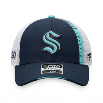 Seattle Kraken șapcă de baseball pentru copii NHL 2022 Draft Authentic Pro On Stage Trucker Adjustable