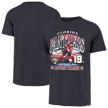 Florida Panthers tricou de bărbați Matthew Tkachuk #19 Franklin Player Name & Number blue
