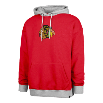 Chicago Blackhawks hanorac de bărbați cu glugă 47 Patch Drop Shoulder Hood red