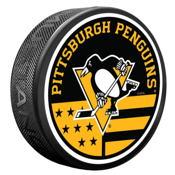 Pittsburgh Penguins puc American Flag Pat Puck