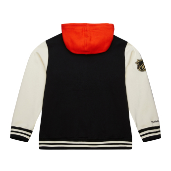Anaheim Ducks hanorac de bărbați cu glugă Courtside Fleece Button Front Current Logo