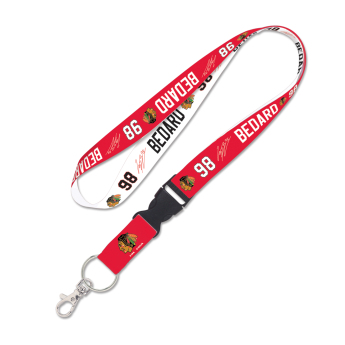 Chicago Blackhawks breloc pentru gât Connor Bedard buckle 1