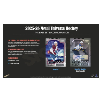 NHL cutii Cărți de hochei NHL 2025-26 Upper Deck Skybox Metal Universe Hobby Box