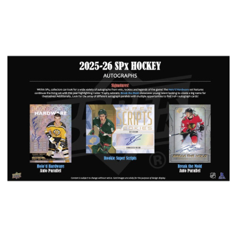 NHL cutii Cărți de hochei NHL 2025-26 Upper Deck SPx Hockey Hobby Box