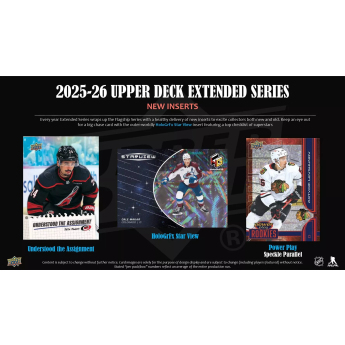 NHL cutii Cărți de hochei NHL 2025-26 Upper Deck Extended Series Hockey Blaster Box