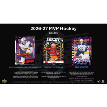 NHL produse Cărți de hochei NHL 2026-27 Upper Deck MVP Hockey Hobby Box