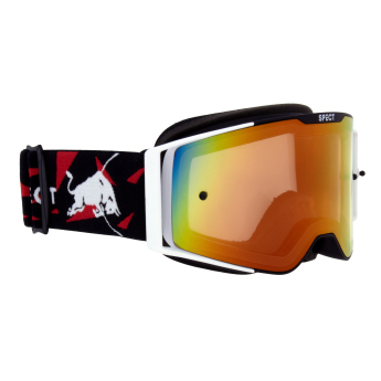 Red Bull Racing ochelari de motocross TORP, black and white with red glass