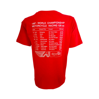 Aprilia Racing tricou de bărbați vintage RSW 125 red 2026