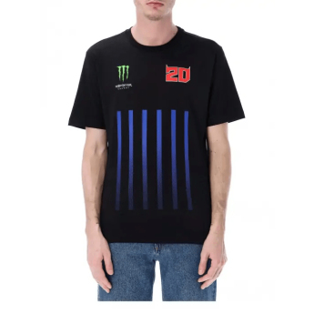 Fabio Quartararo tricou de bărbați Monster Energy Stripes black 2026