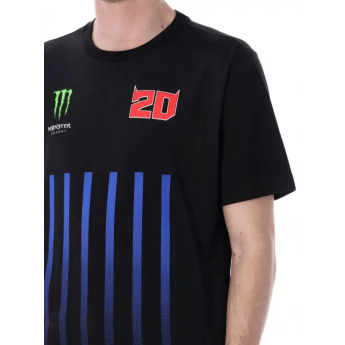 Fabio Quartararo tricou de bărbați Monster Energy Stripes black 2026