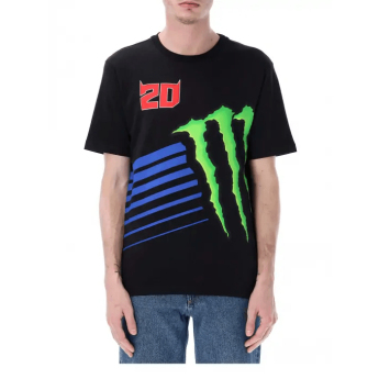 Fabio Quartararo tricou de bărbați Monster Energy Logo black 2026
