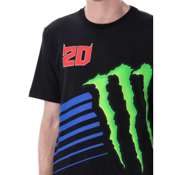 Fabio Quartararo tricou de bărbați Monster Energy Logo black 2026
