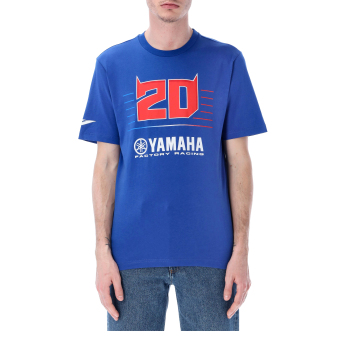 Fabio Quartararo tricou de bărbați MotoGP Logo, Blue, 2026