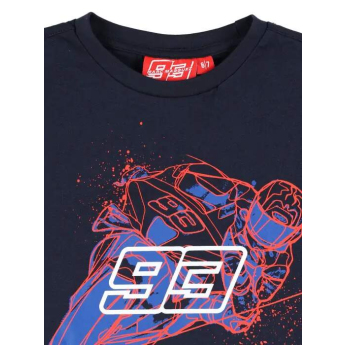 Marc Marquez tricou de copii Motorbike dark blue - ages 6–7 2026