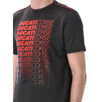 Ducati Corse tricou de bărbați inscriptions dark gray 2026