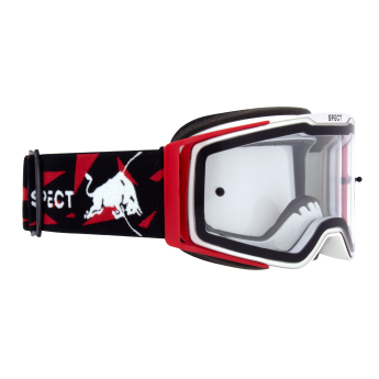 Red Bull Racing ochelari de motocross TORP white and red with clear glass