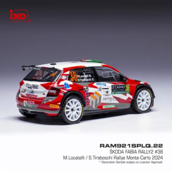 Modele auto și moto model 1/18 Škoda Fabia Rally2 2024 N.38 M. Locatelli - Rally Monte Carlo