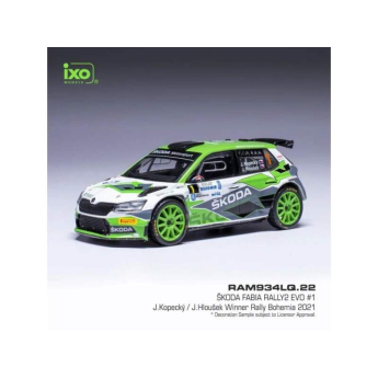 Modele auto și moto model 1/43 Škoda Fabia Rally2 EVO - Rally Bohemia 2021 #1 Kopecky