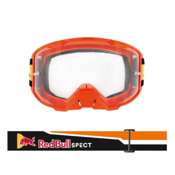 Red Bull Racing ochelari de motocross STRIVE orange with clear glass