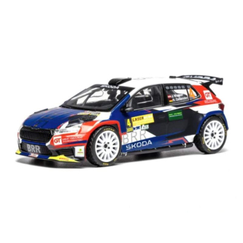 Modele auto și moto model 1/43 IXO Škoda Fabia Rally2 - Lavanttal Rally 2024 #4 Wagner - Ostlender
