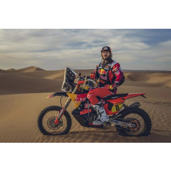 Model motocyklu Red Bull KTM 450 Rally Dakar 2024 Toby Price nr.8 1:6