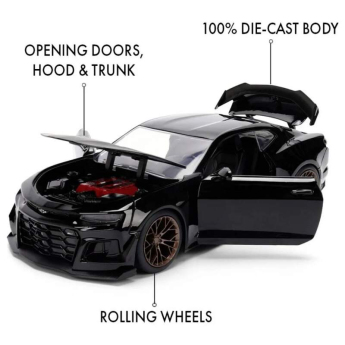 Modele auto și moto model 1/24 Chevrolet Camaro 2024 ZL1 1LE Black - Fast & Furious