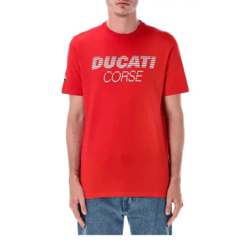 Ducati Corse tricou de bărbați inscription red 2026