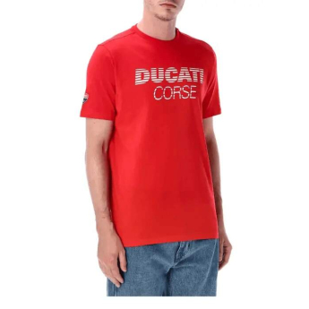 Ducati Corse tricou de bărbați inscription red 2026