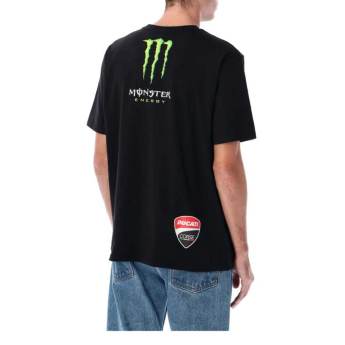 Ducati Corse tricou de bărbați Monster Energy logo black 2026