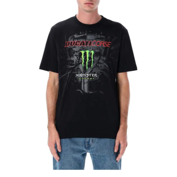 Ducati Corse tricou de bărbați Monster Energy black 2026