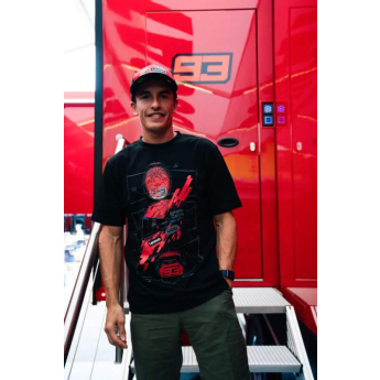 Marc Marquez tricou de bărbați helmet black 2026