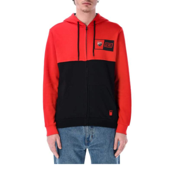 Marc Marquez hanorac de bărbați cu glugă logo 93 black-red 2026