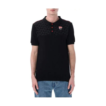 Ducati Corse tricou polo logo elegant black 2026