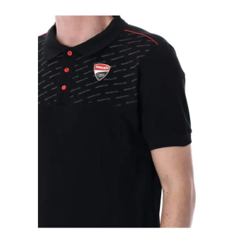 Ducati Corse tricou polo logo elegant black 2026